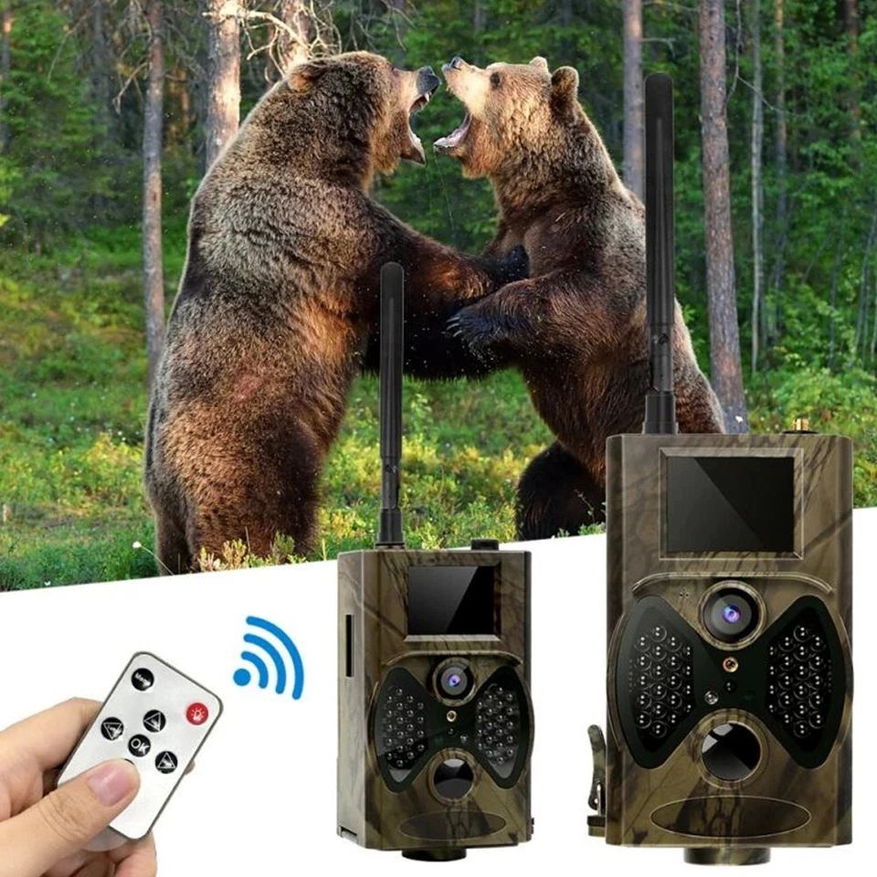 Hunting Night Vision Wildlife Camera GPRS MMS 1080P Trail Trigger Scouting Game - Image 3 of 4