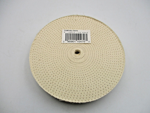 6" x 20 Ply x 1/2" Hole Buffing Wheels - Picture 5 of 6