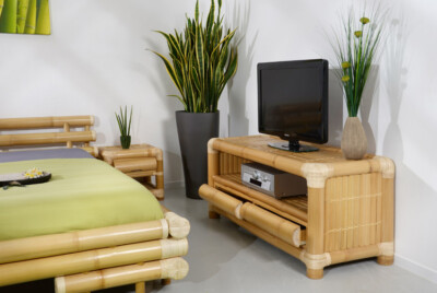 Bambus TV Kommode Rimba Rattan Mbel Schrank Schubladen Bambusmbel Tisch  Holz | eBay.de