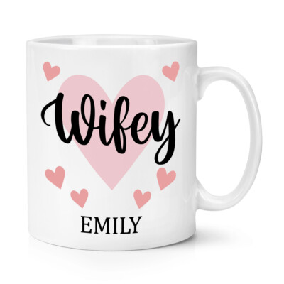 Tazza Personalizzata Gift Base 'Ricetta Del Tè' Con Nome: 10 Oz, Ceramica Bianca