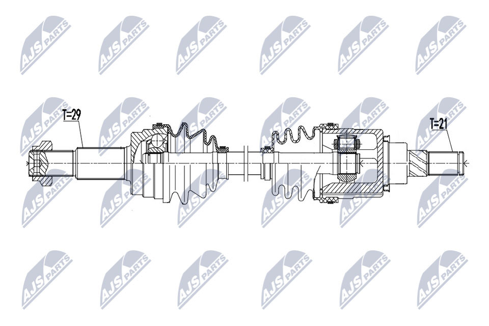 DRIVE SHAFT NPW-NS-106 FORDRIVE SHAFT NPW-NS-106 FOR NISSAN 39600CA000 - Image 8