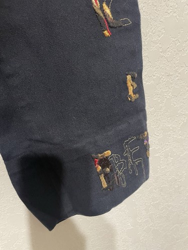 Iceberg Italy (Italian Designer Jeans) Black Denim Flare Legs 25x28 Embroidered - Picture 5 of 12