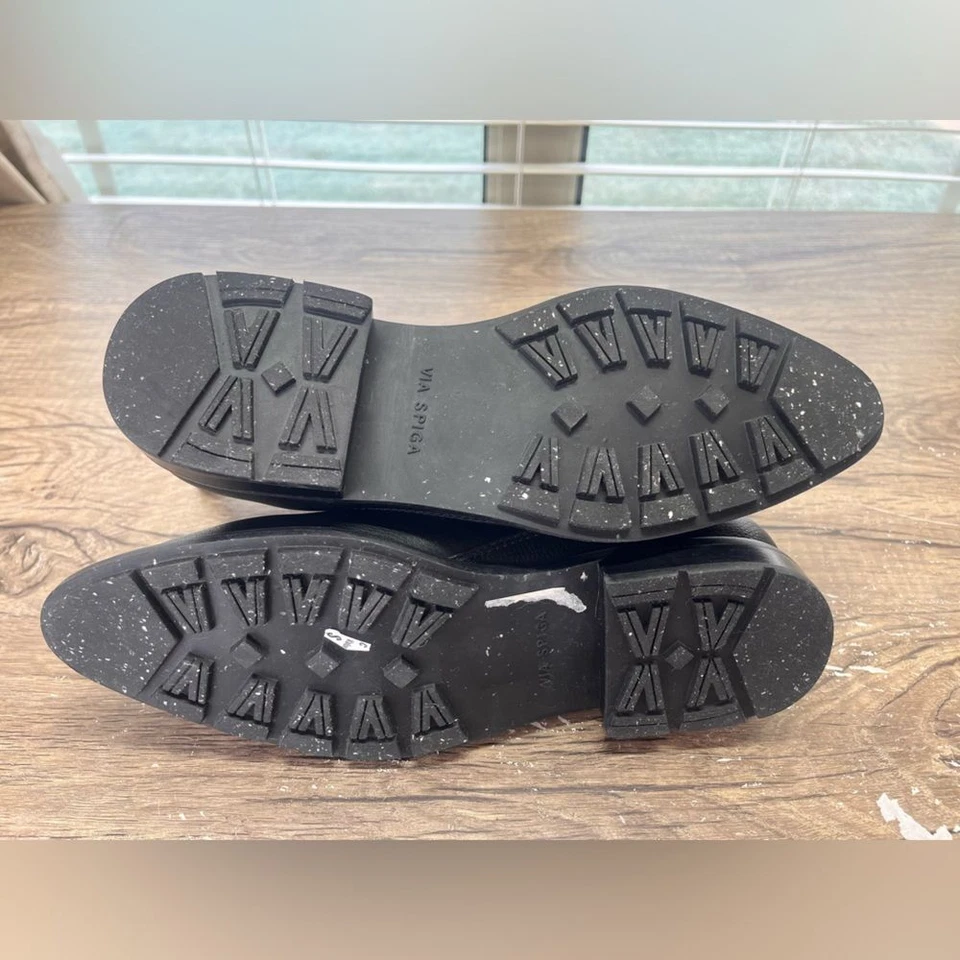 Женские атмосферостойкие ботинки челси Via Spiga Emelin черная кожа размер 38–8 - Изображение 2 из 4