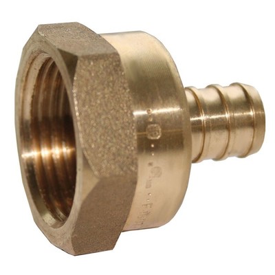 Lot of 25 Jones Stephens C76043LF 3/4 PEX X 3/4 FIP FEMALE Adapters Brass
