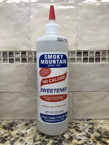 3 BOTTIGLIE Smoky Mountain dolcificante senza calorie 16 oz zero zucchero sostituto Keto - Foto 2 di 4
