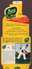 1961 Peters Meat Minnesota Twins Ray Moore Uncut