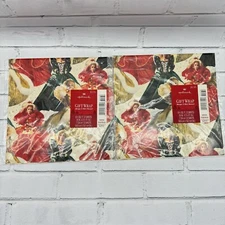 VTG NOS Barbie Gift Wrap Hallmark Christmas Wrapping Paper 2 Packs/4 Sheets 1995