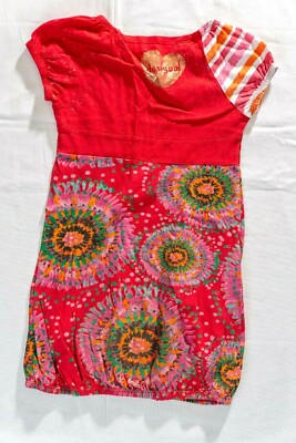 Desigual Butterfly Pohodlné modré šaty s motýlem M
