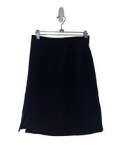Vintage Ann Taylor Petites Pencil Skirt Sz 10P Black Made In USA