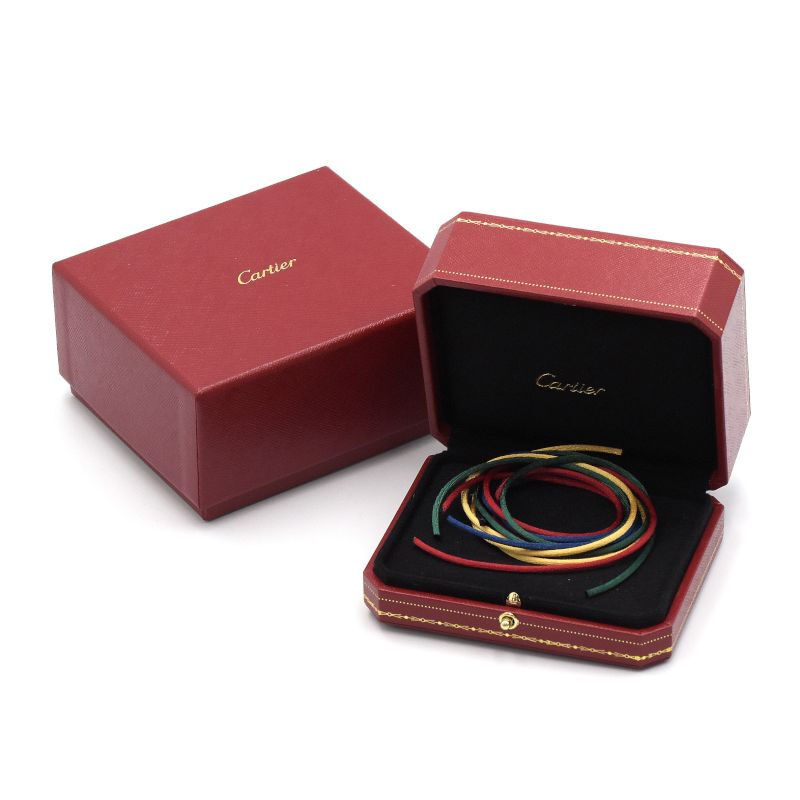 カルティエ　TRINTY BRACELET, CORD トリニティ ブレスレット CRB6016700 - Trinity bracelet - White gold, yellow gold