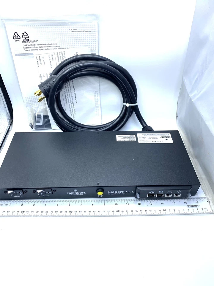 New Emerson Liebert MPH-NBR09AXXD30 Rack-Mountable 9-Outlet Power Distribution - Image 2 of 4