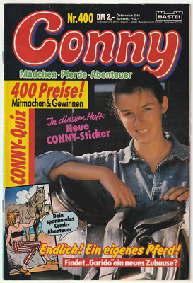   CONNY #400 Ein eigenes Pferd ohne Poster, Bastei Verlag 1988 COMICHEFT Z1-