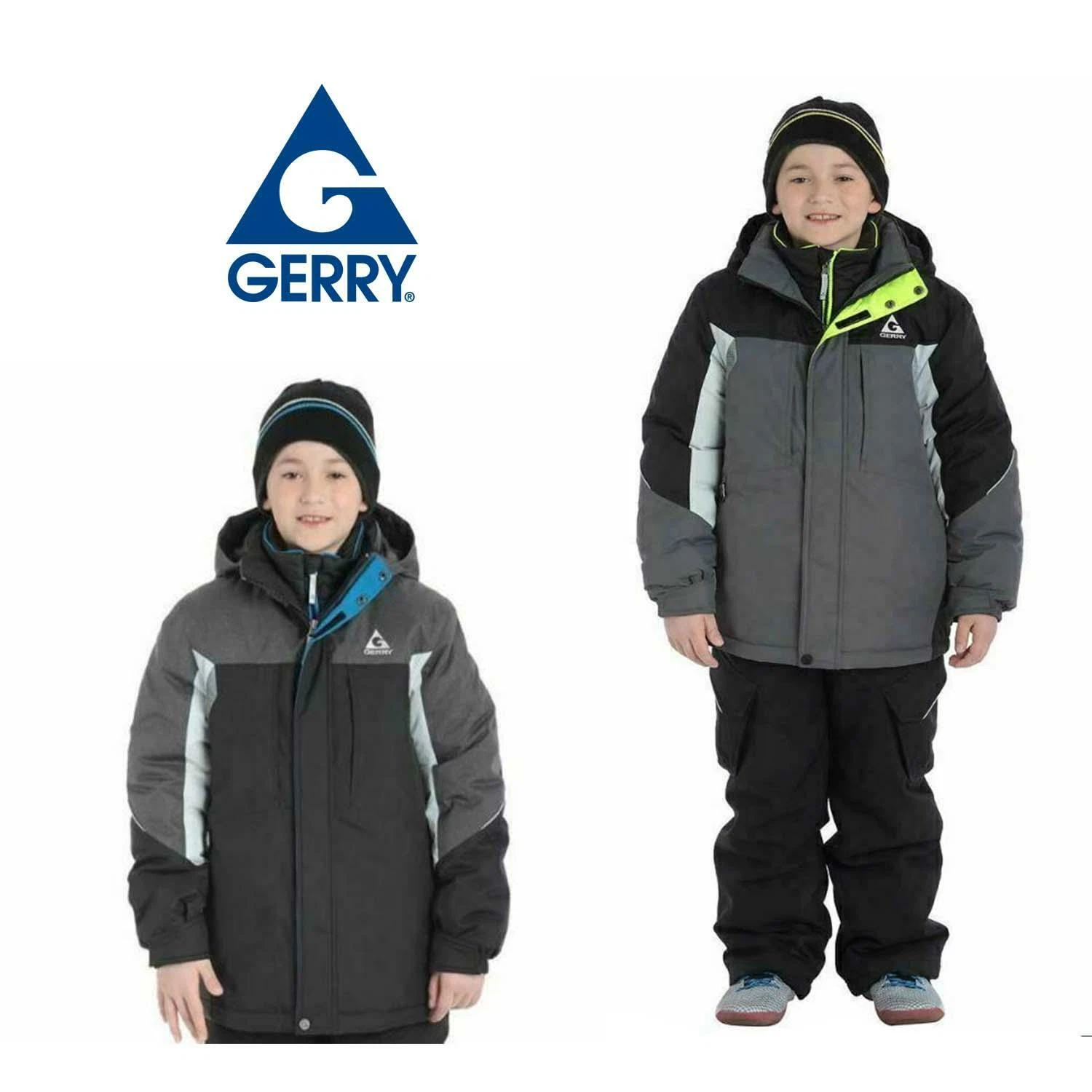 Gerry Youth Boys System Jacket with Matching Reversible Beanie