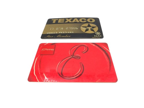 Vintage Texaco Credit Cards Lot of 3 Expired Circa late 60's