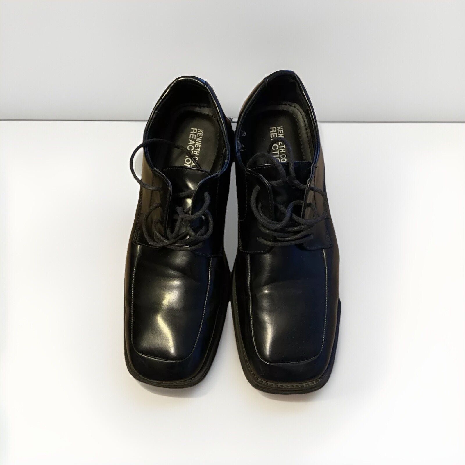 SAOLA Scarpe derby Kenneth Cole Reaction Simplicity 10 5 M in pelle nera punta quadrata