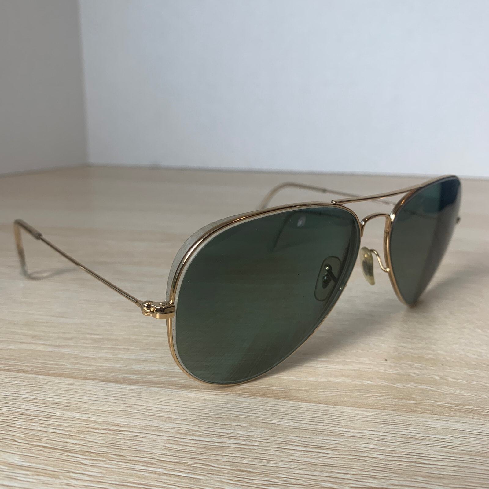 Ray-Ban RB3026 Aviator L II Sunglasses Metal L2846 62-14 Gold FRAMES ONLY Italy