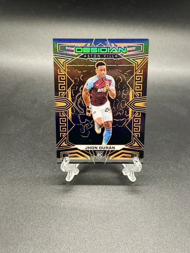 Jhon Duran 2023-24 Panini Obsidian #13 Rookie Electric Etch Orange #/40