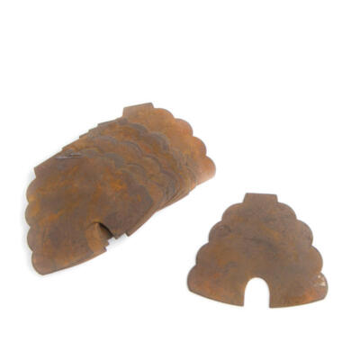 Bulk Package of 60 Rusted Tin 1-3/4'' Beehive Cutouts