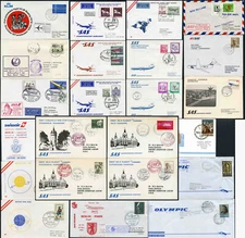 FIRST FLIGHT COVERS- GROUPED BY AIRLINE OR COUNTRY + PRICED PER GROUP