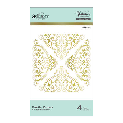 Spellbinders Glimmer Heißfolienstempel - Fantasievolle Ecken