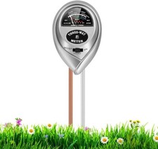 Soil Test Kit, 3-in-1 Soil Tester for Moisture, Light &