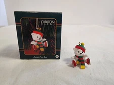 Jump For Joy Carlton Cards Ornament 1997 Bear Ice Skating