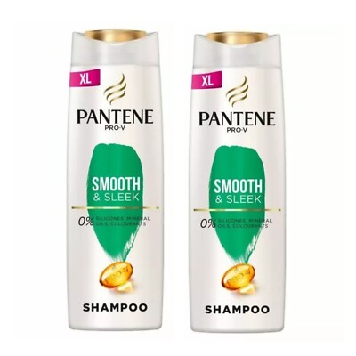 2x Pantene Pro V Shampoo Smooth & Sleek XL für stumpfes und krauses Haar 500ml 