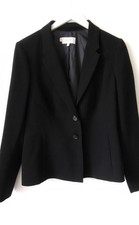 Hobbs * Size 16 Black Tailored Ladies Jacket Rrp £159 Easy Care