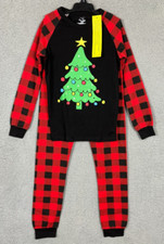 Coralbee Unisex Christmas Tree Pajamas Set Multicolor 12 NWOT's.