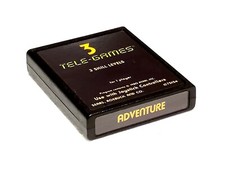 ADVENTURE (Atari 2600, 1980) Sears, Telegames, Cleaned & Tested  image