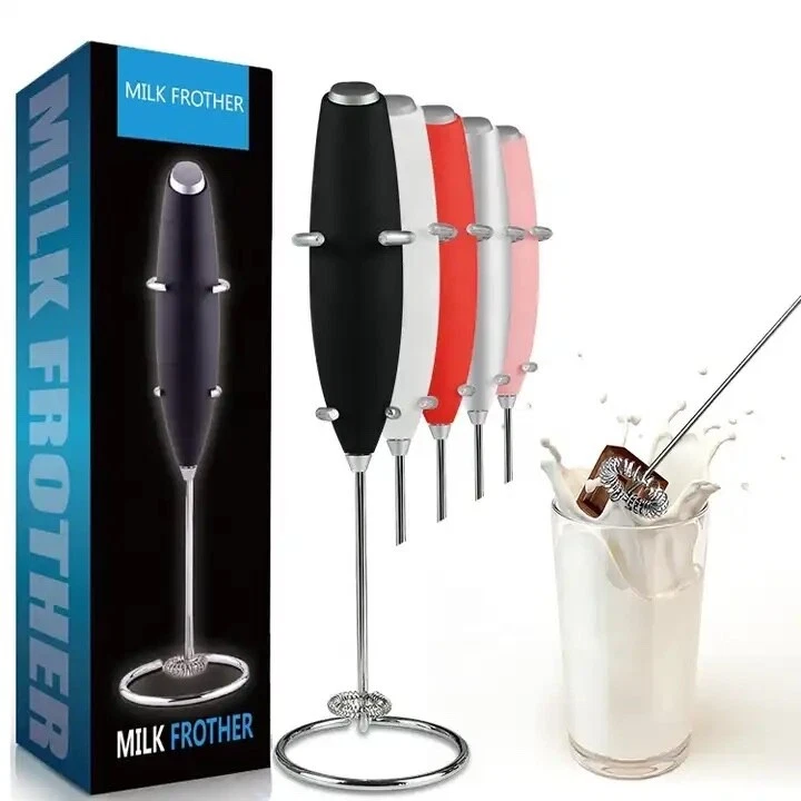 Milk Frother (available in black, white, silver, pink, and red)
