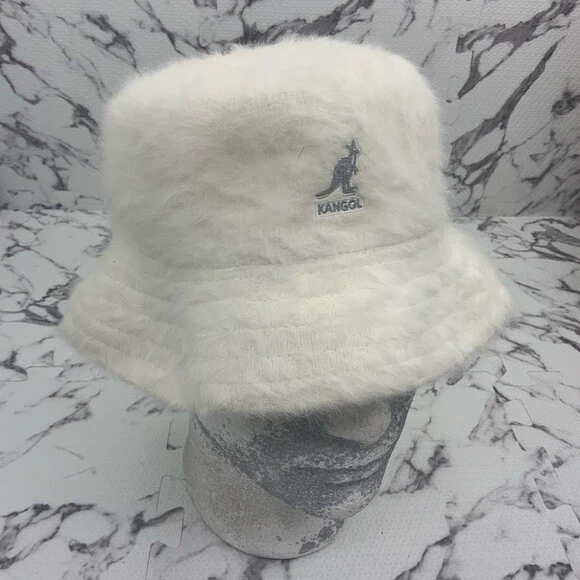 Men s Kangol White Silver Lahinch Furgora Bucket Hat