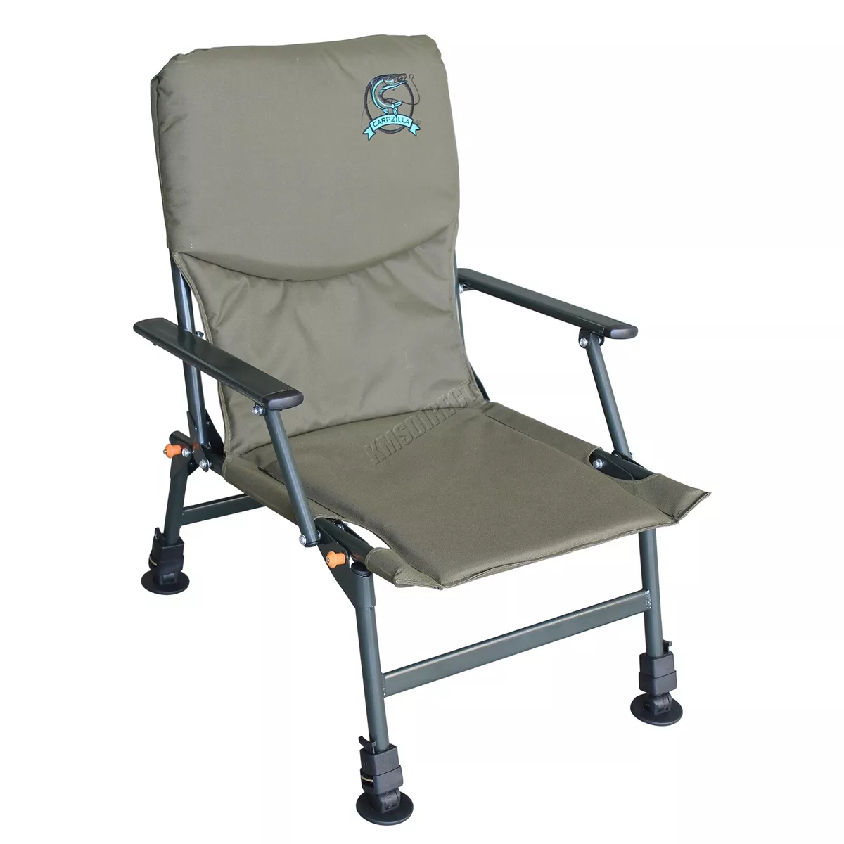 Carpzilla Portable Folding Carp Fishing Chair Camping Heavy Duty 4