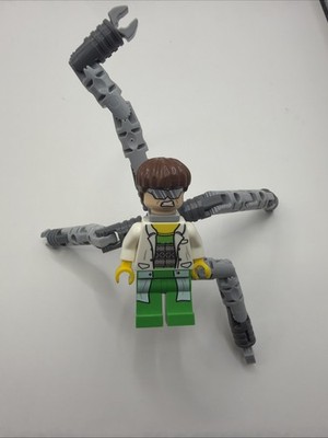 LEGO Dr. Octopus Otto Octavius Doc Ock Minifigure White Coat Super Heroes 76015