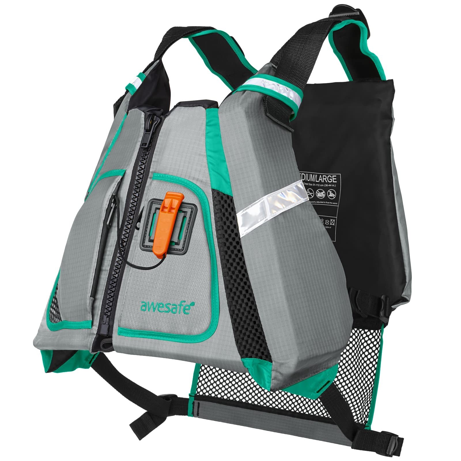 Awesafe Universal Adult Life Jacket Vest for Watersports - Safety Gear