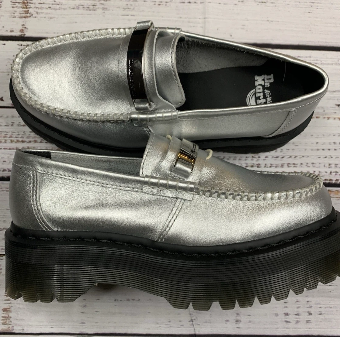 Dr. Martens Silver Flats for Women for sale | eBay