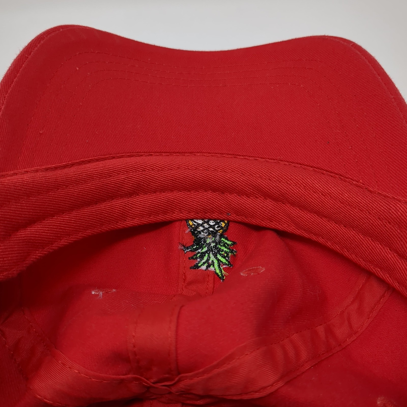 Pineapple Logo Slideback Baseball Cap Red One Siz… - image 8