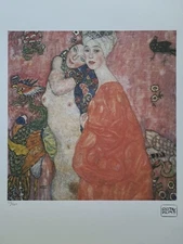 Gustav Klimt Signed - Girlfriends - Certificate