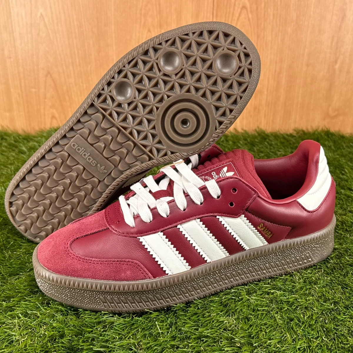 Adidas Samba XLG Maroon White for sale | eBay