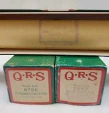 Lot Of 3 Christmas Player Piano QRS Rolls 1553 Santa Claus Time, Dear Mr. Santa
