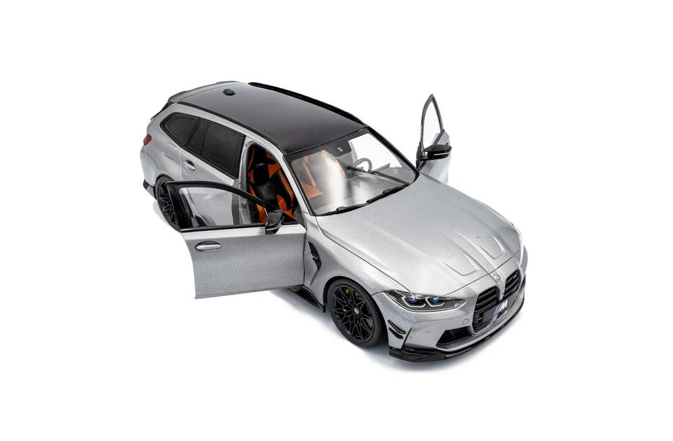 BMW M3 Touring Performance 2024 Grey 1/18 - S1813702 SOLID - Image 4 of 4