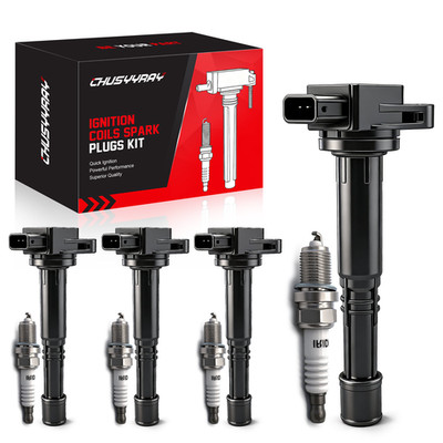 4X UF311 Ignition Coils & 4X Spark Plugs For 2006-2011 Acura CSX 2.0L L4 New