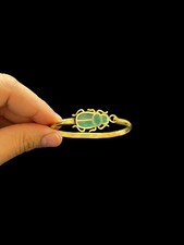 Green Scarab Brass Bracelet – Egyptian Amulet Style Made In Egypt