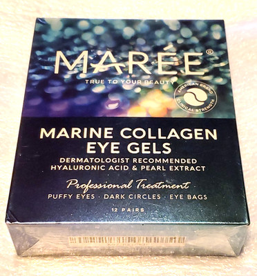 Maree Marine Collagen Eye Gels Hyaluronic Acid Puffy Eyes Dark Circles 12 Pairs