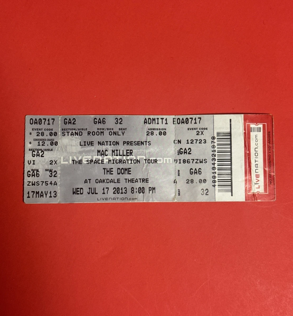 Las mejores ofertas en Original memorabilia de conciertos de rap y