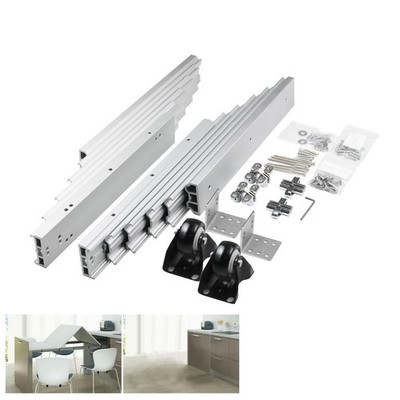 Aluminum Telescopic Cabinet Table Guide Rail Hinge Home Hardware Accessories ...