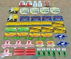 Lot of 50 Porcelain Enamel Signs – Mixed Designs, Vintage Style, single sided