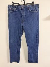 Vintage Levi’s 505 Orange Tab Black Batwing USA Made Jeans Mens 40x32