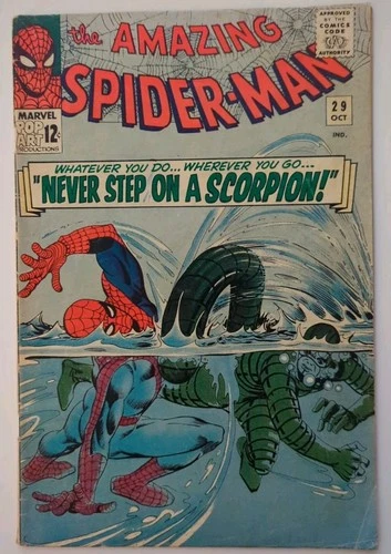 The Amazing Spider-Man: # 29 1965  (VG+/FN-) 2nd App Scorpion   Brand New Day