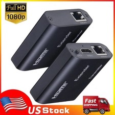 1080P HDMI Extender over cat6/5e RJ45 Ethernet Cable up to 60M for HDTV PS5 Xbox